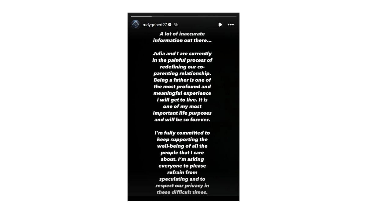 Rudy Gobert gives his statement on the breakup rumors with his girlfriend